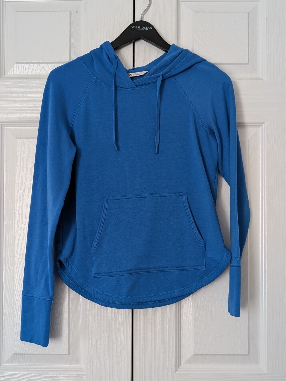 DSG Women's Blue Pullover Hoodie with Kangaroo Pocket